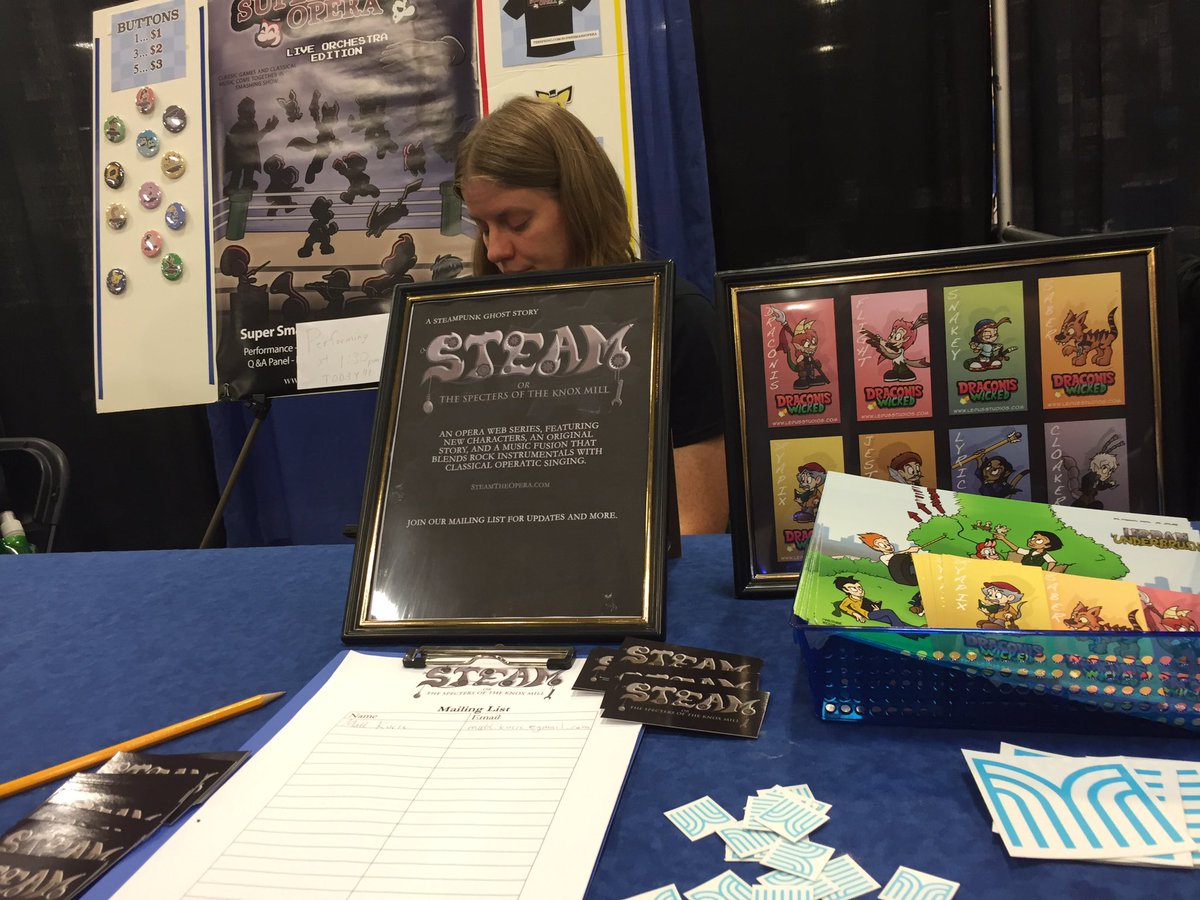 SteamOpera's tweet image. Advertising for STEAM at the Super Smash Con! #SSC16