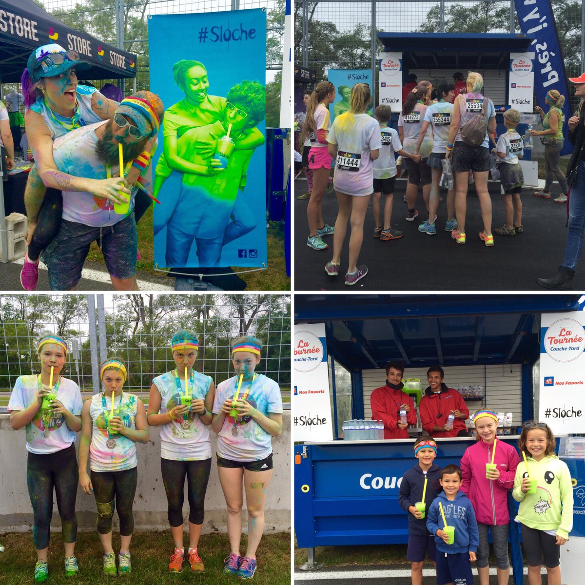 CoucheTardQc's tweet photo. Bonne #colorrun à tous !!! Venez nous voir pour une bonne #sloche 👅 https://t.co/QxXEAx1vuo