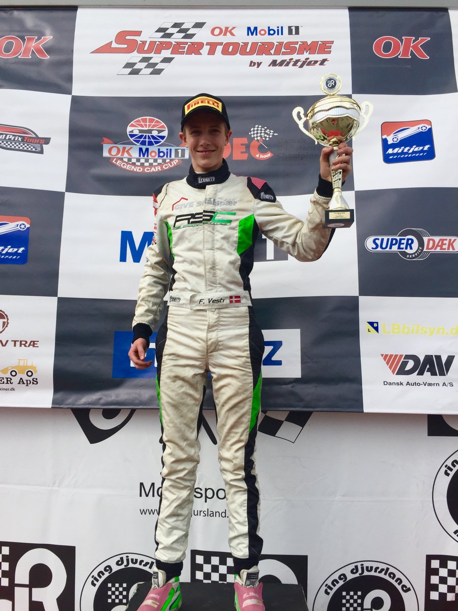 VestiRacing's tweet photo. P1 in the first race. Very happy. Thanks to a fantastic team and great sponsors.
@danskmetal @teamdanmark @dasu_dk https://t.co/lkO6LFP3l0