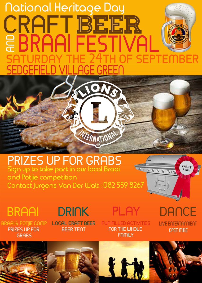 Heritage day Lions Beer and Braai Festival 24 Sept <a href="/gotravelbug/">Travelbug Rose🐞</a>