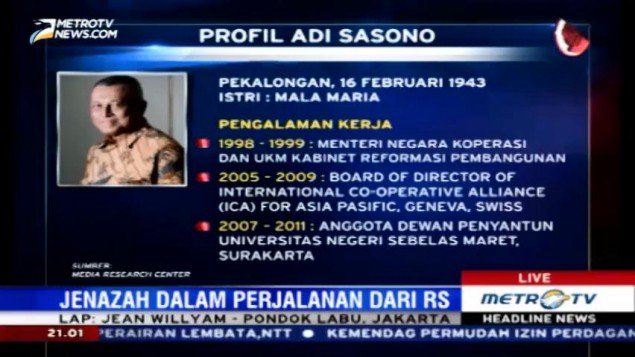 Mantan Menteri Koperasi dan UKM Adi Sasono Tutup Usia dlvr.it/M1s0QK