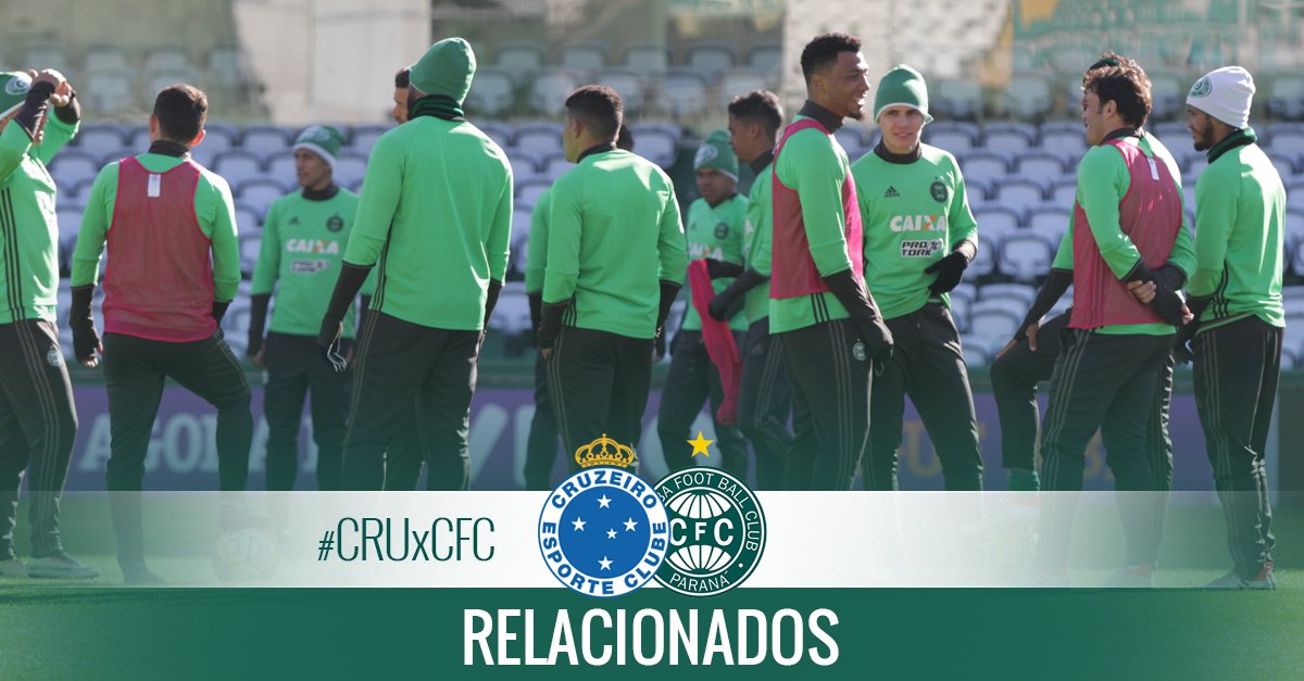 Coritiba's tweet photo. #CRUxCFC - Relacionados para a partida diante do Cruzeiro!
https://t.co/BIexIht1Np https://t.co/0ANg3Gmpsa
