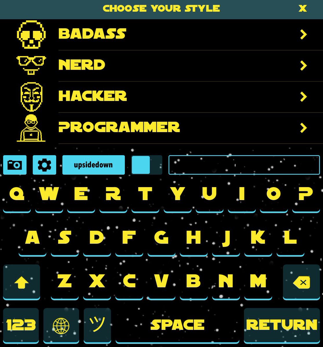 May the rogue geek be with you. Use the keyboard force. Dark side effects included ☆彡

Search Geekey on the AppStore