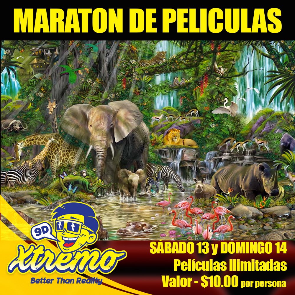 Xtremo9d's tweet photo. #promodedecimo Maratón de películas sábado 13 y domingo 14 en @Xtremo9d . Visítanos en @LosAndesMall https://t.co/aR2J0tu3fR
