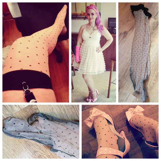 WORN STOCKINGS FOR SALE!: 1 pair of my beloved polka dot worn stockings for sale! #wornstockings #nylon<a href="/tag/fetish"class="tags"><span>#fetish</span></a><a href="/tag/nylon"class="tags"><span>#nylon</span></a><a href="/tag/wornstockings"class="tags"><span>#wornstockings</span></a>