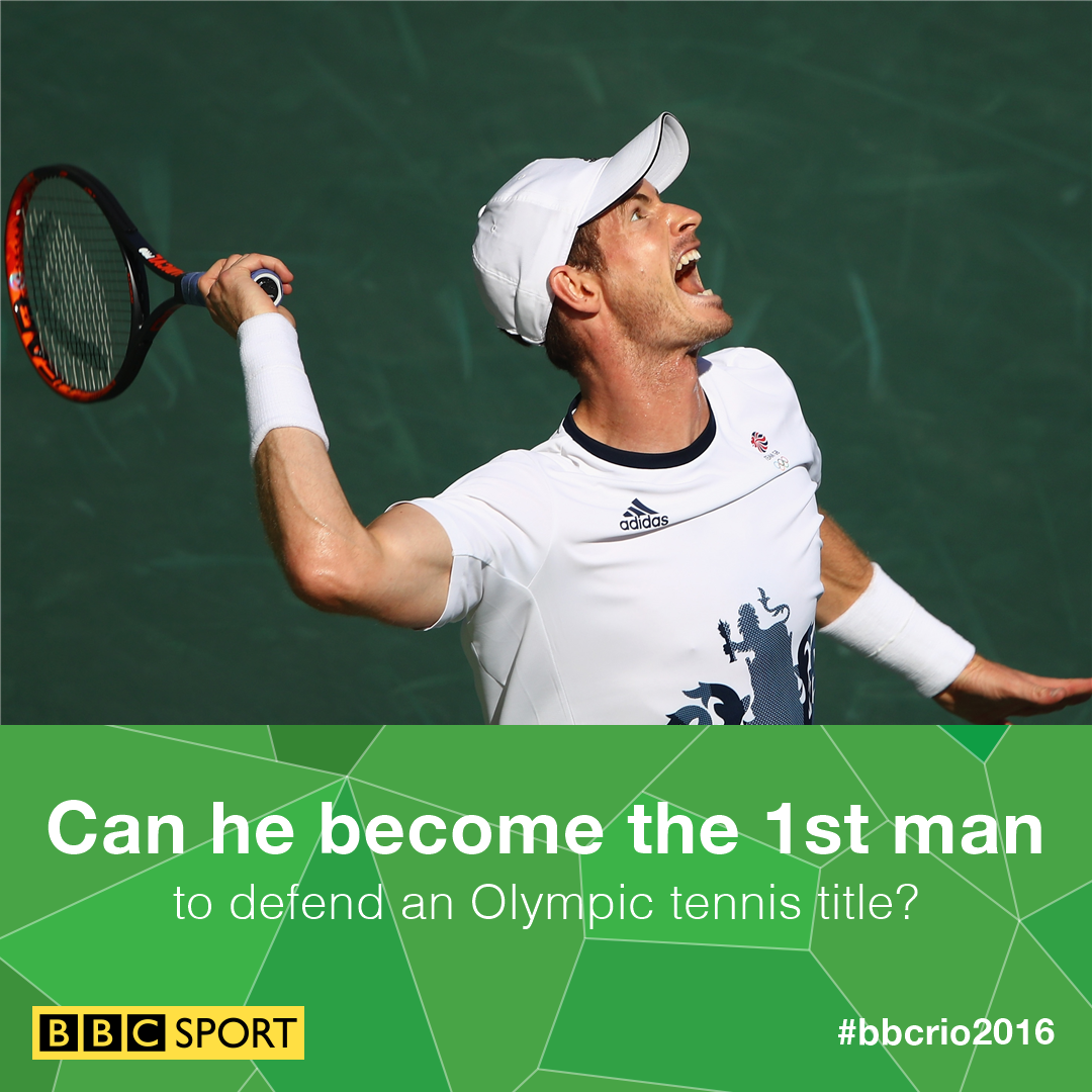 One step from history!

Andy Murray beats Kei Nishikori to reach #Rio2016 gold medal match.

bbc.in/2boQSQW