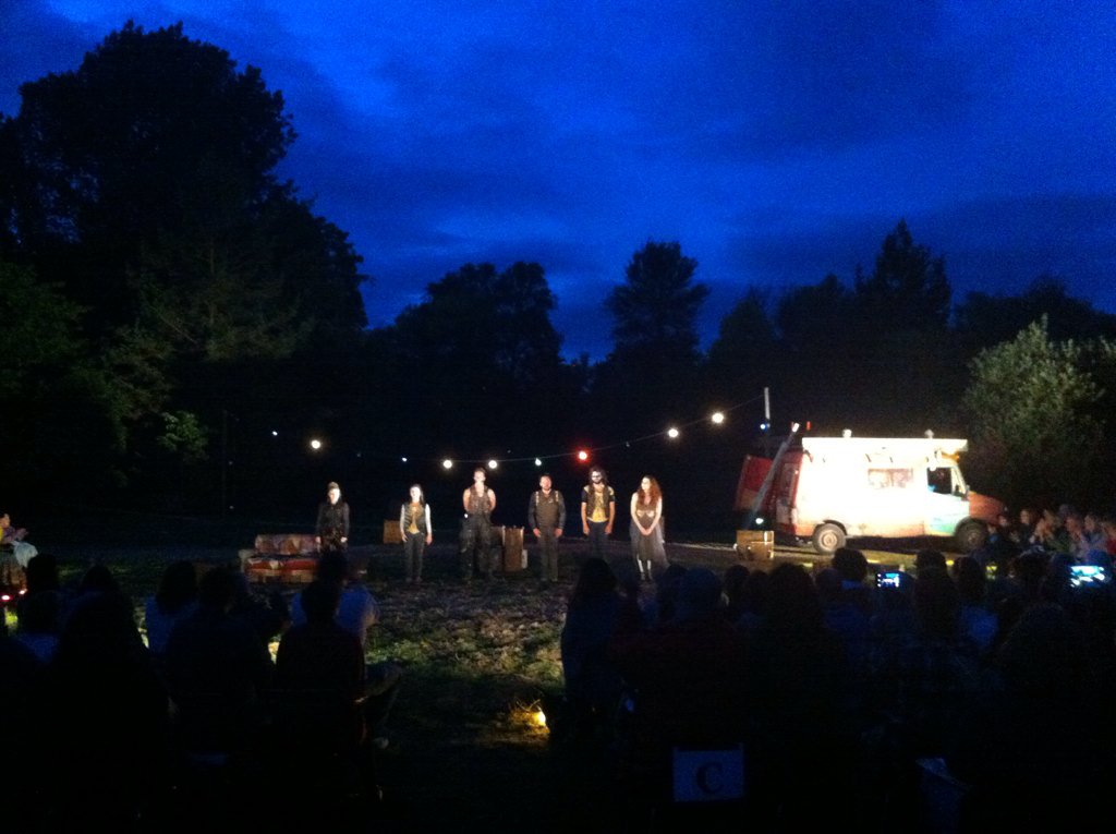 creationtheatre's tweet photo. The final bow on the final night of #hamlet, what a wonderful run, thank you audience, cast and team https://t.co/qsrnhZpRGr