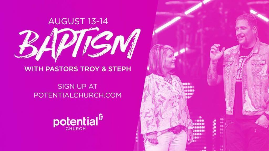 potentialchurch's tweet photo. Sign up to get baptized this weekend with @TroyGramling & @StephGramling at the #CooperCit… https://t.co/cszGNZ3IF5 https://t.co/R0ZG1PqKSl