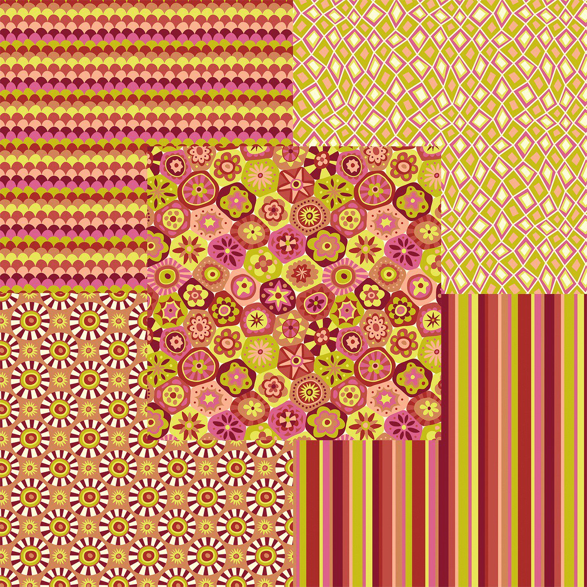Cirque De Millefiori by <a href="/MJTdesigns/">Kiara Turala</a> Lots of colors and designs available! bit.ly/2aRboHR 
#modernyardage