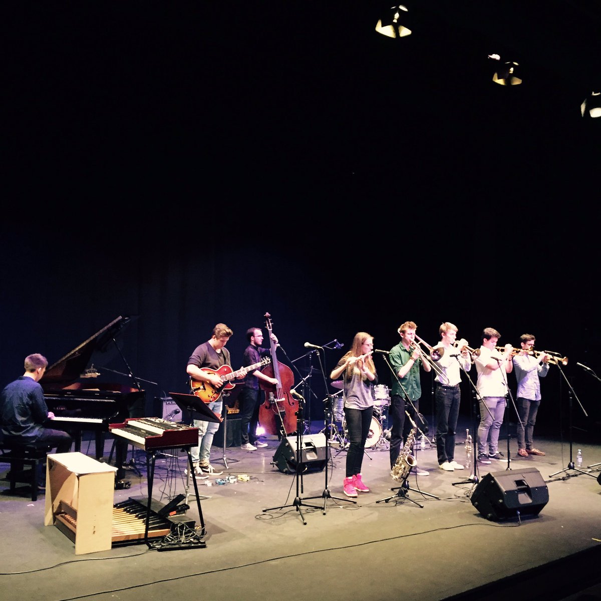 Laura Jurd &amp; Mark Mondesir's group sounding great! <a href="/UppTheatre/">Uppingham Theatre</a>