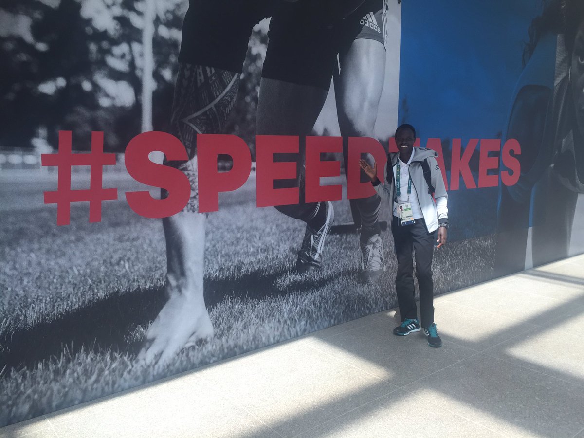 HelahJKiprop's tweet photo. Thank you @adidasrunning for welcoming me at the #adidasbase today. Am all set for tomorrow. #rio21016 #mymarathon https://t.co/q5xujYDrqU