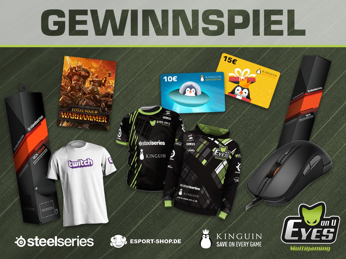 eyesgaming's tweet image. Jubiläums- #Gewinnspiel Woche 3 mit @SteelSeriesDE @KinguinComDe @eSport_ShopDE -Teilnehmen: bit.ly/eou-10jahre-w3