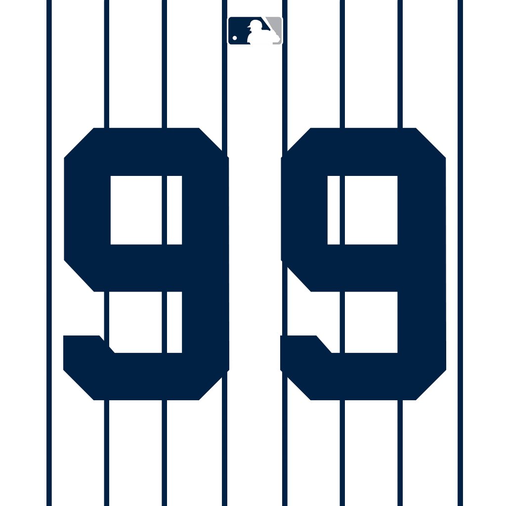MLB Jersey Numbers on X: OF Aaron Judge (@TheJudge44) is wearing