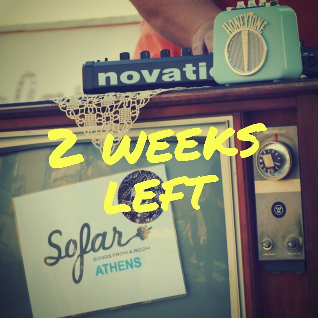 2 weeks left for the concert, only 1 for applications! Don't forget to apply @ sofarsounds.com/athens-greece #sofarsounds