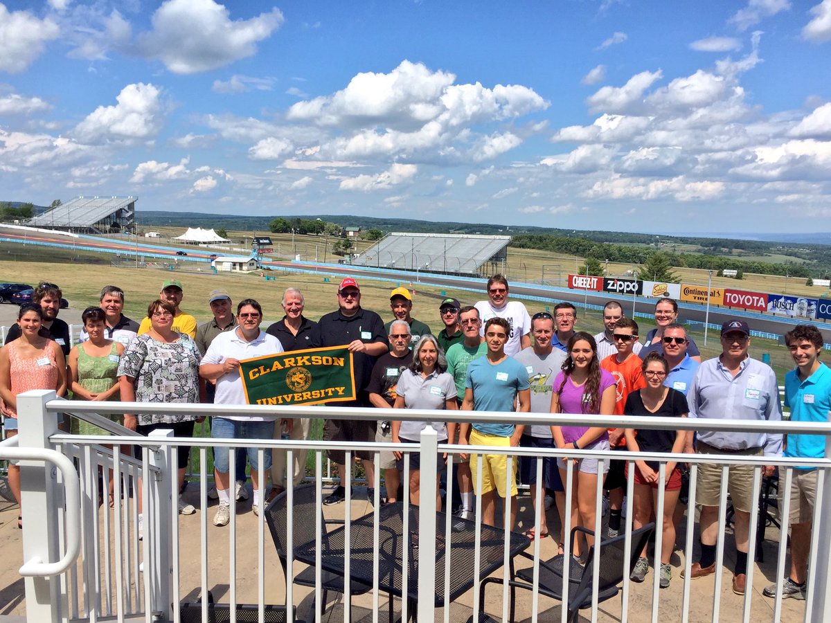 ClarksonUniv's tweet image. #ClarksonU President Tony Collins joins @ClarksonAlumni for the Watkins Glen alumni event!