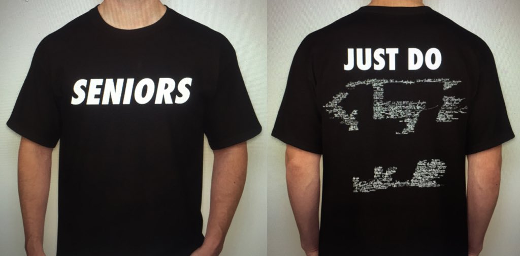 Annapolis2017's tweet photo. Check out our FINAL senior shirts. #justdo17 #itsl17 Order forms will be available first week of school! https://t.co/i2aWvwom8d