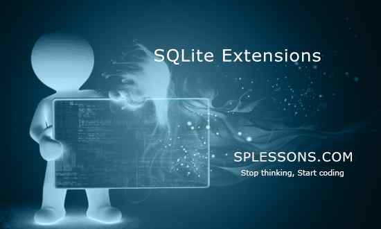 splessons's tweet image. (SQLite Extensions) - #SQLiteExtensions, #SQLiteTutorials, #SQLite, #SPLessons