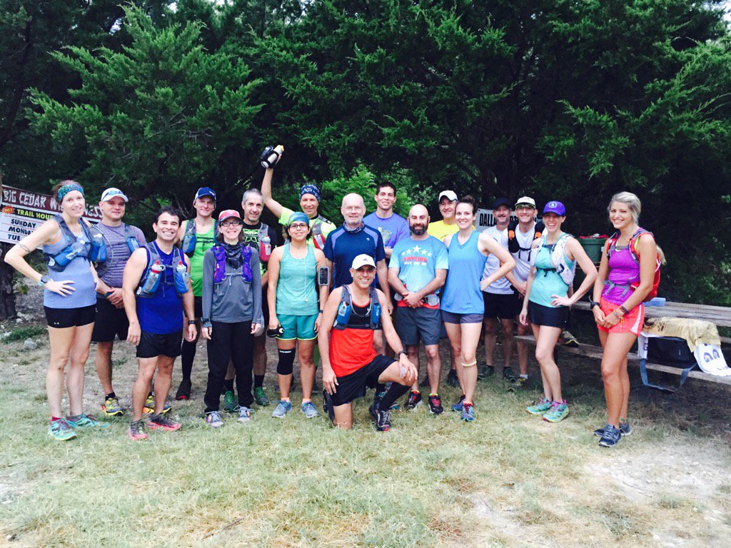 DallasDrtRunnrs's tweet photo. #dirtyrunners thanks for coming out to enjoy #thebeautyofthetrail. Kudos to @TrailToes for the #tirepulling clinic. https://t.co/GgALhUrvN9