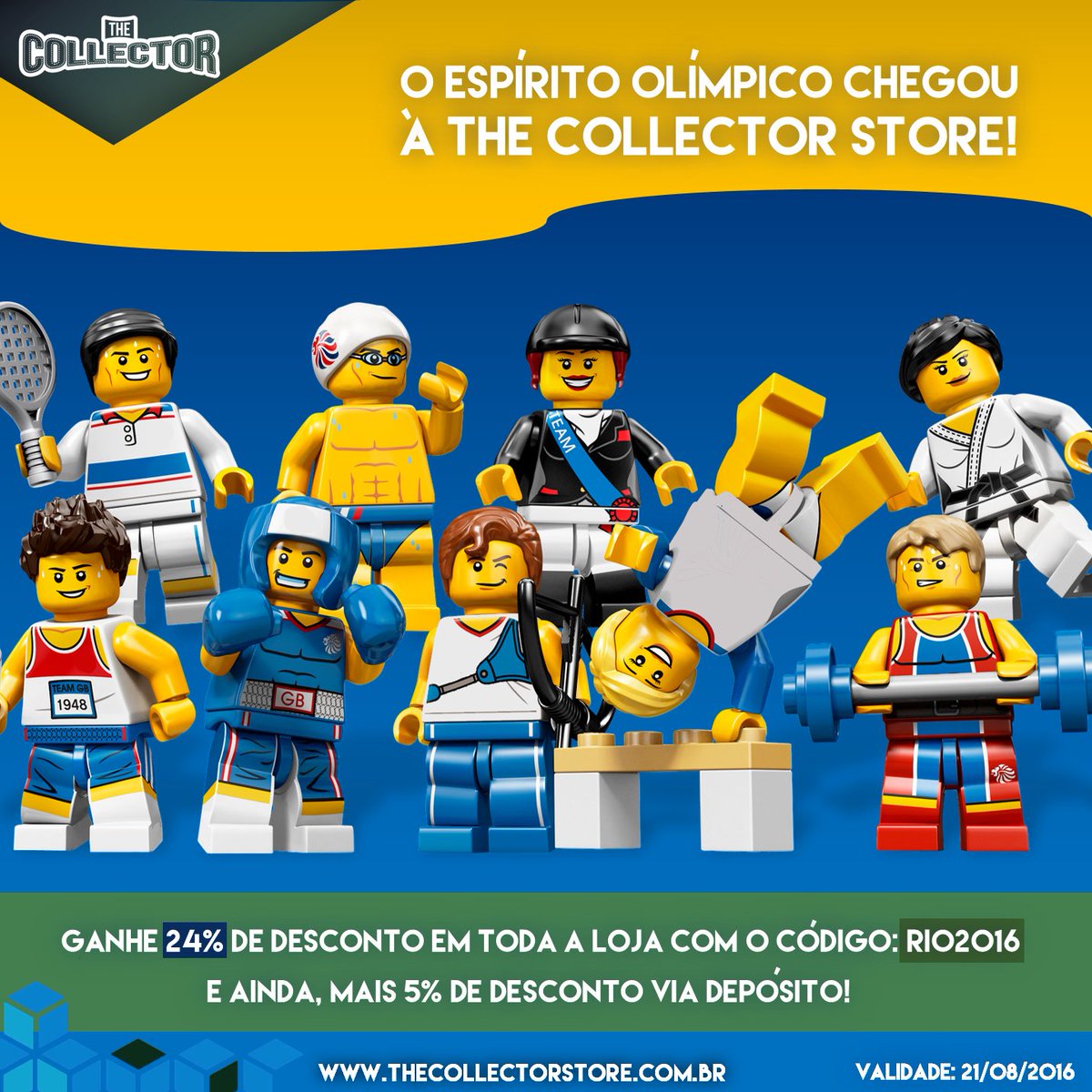 O Brasil é ouro! A festa começou e a The Collector está fazendo uma promoção Olímpica! 🏅bit.ly/2bpLZHh
