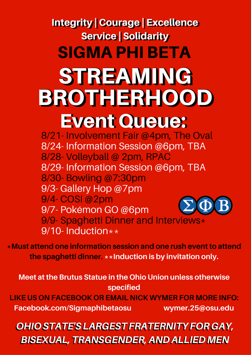 SigmaPhiBetaOSU's tweet photo. Can’t wait for you all to join us! #year2osu #osusophomores #osujuniors #osuseniors #lgbt https://t.co/rLvIoMdYUC