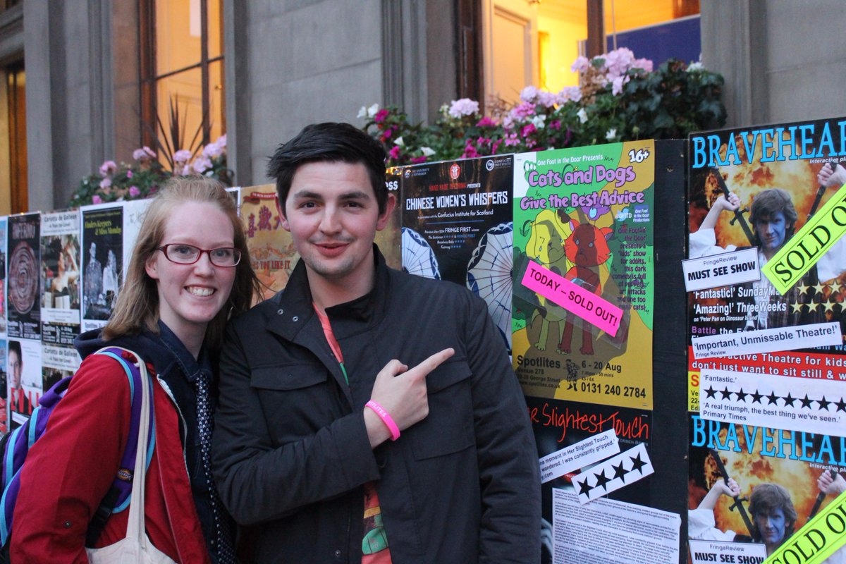 ofitd's tweet photo. Met at @AberystwythTFTS @AberUni four years on we just sold out at the #edfringe2016 #defythenorm @spotlites https://t.co/MTfNtWhoMm