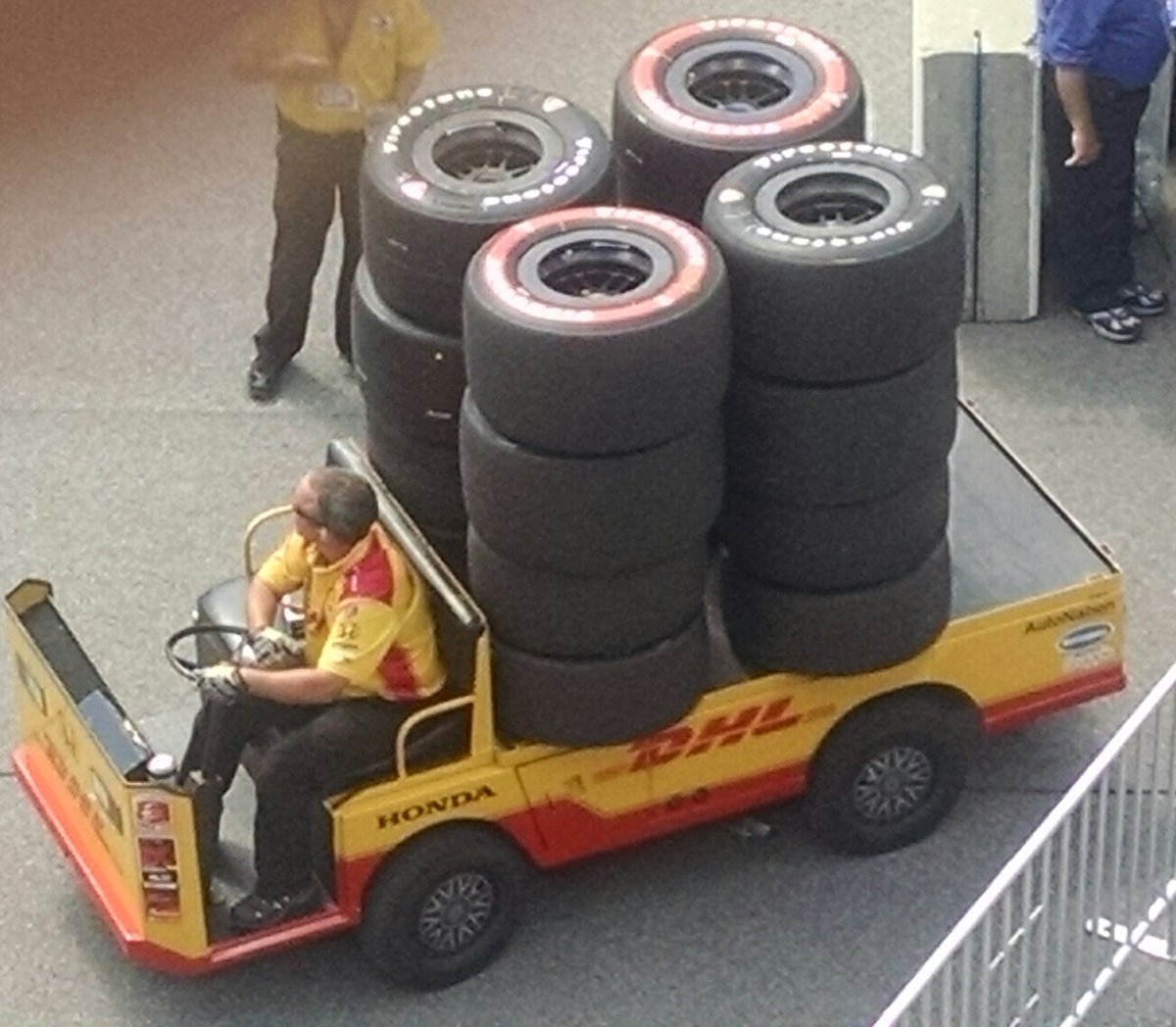 indykar500's tweet photo. 1 takeaway from the #MonthofMay was #28team @FollowAndretti is the best at stacking tires on their cart. Neat & Tidy https://t.co/Vn2jwOBDXO