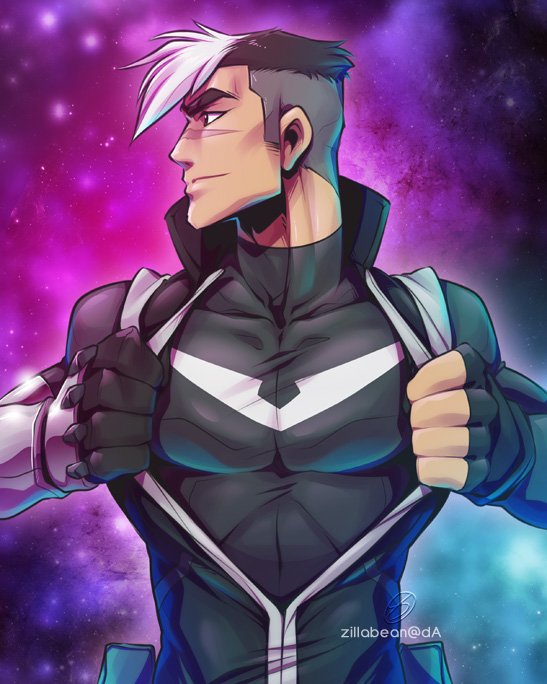 beanyzilla's tweet photo. SUPER SPACE DAD popped into my head this morning and I just had to do it! #Shiro #Voltron https://t.co/ZRw5xTwz2F https://t.co/9jui7oRwOo