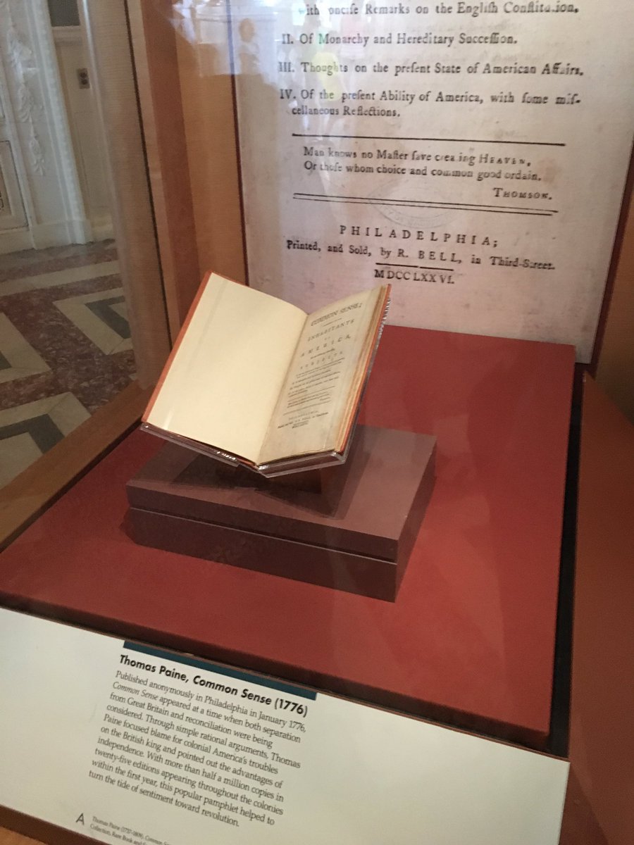 PaperbackW's tweet photo. "I been reading common sense by Thomas Paine, so men say that I'm intense or I'm insane" #HamilQuote #RachelTakesDC https://t.co/UXIaiIbJ3s