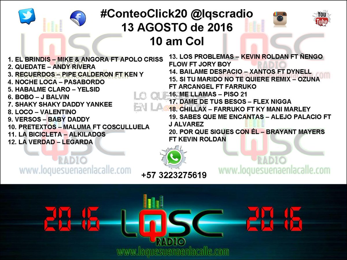 MikeCriis's tweet photo. Señoritas y señores somos #1 con #ElBrindis en @lqscradio gracias por tanto @Mauro_LQSC y a todo el equipo #LQSC https://t.co/nMWKHHwz5q