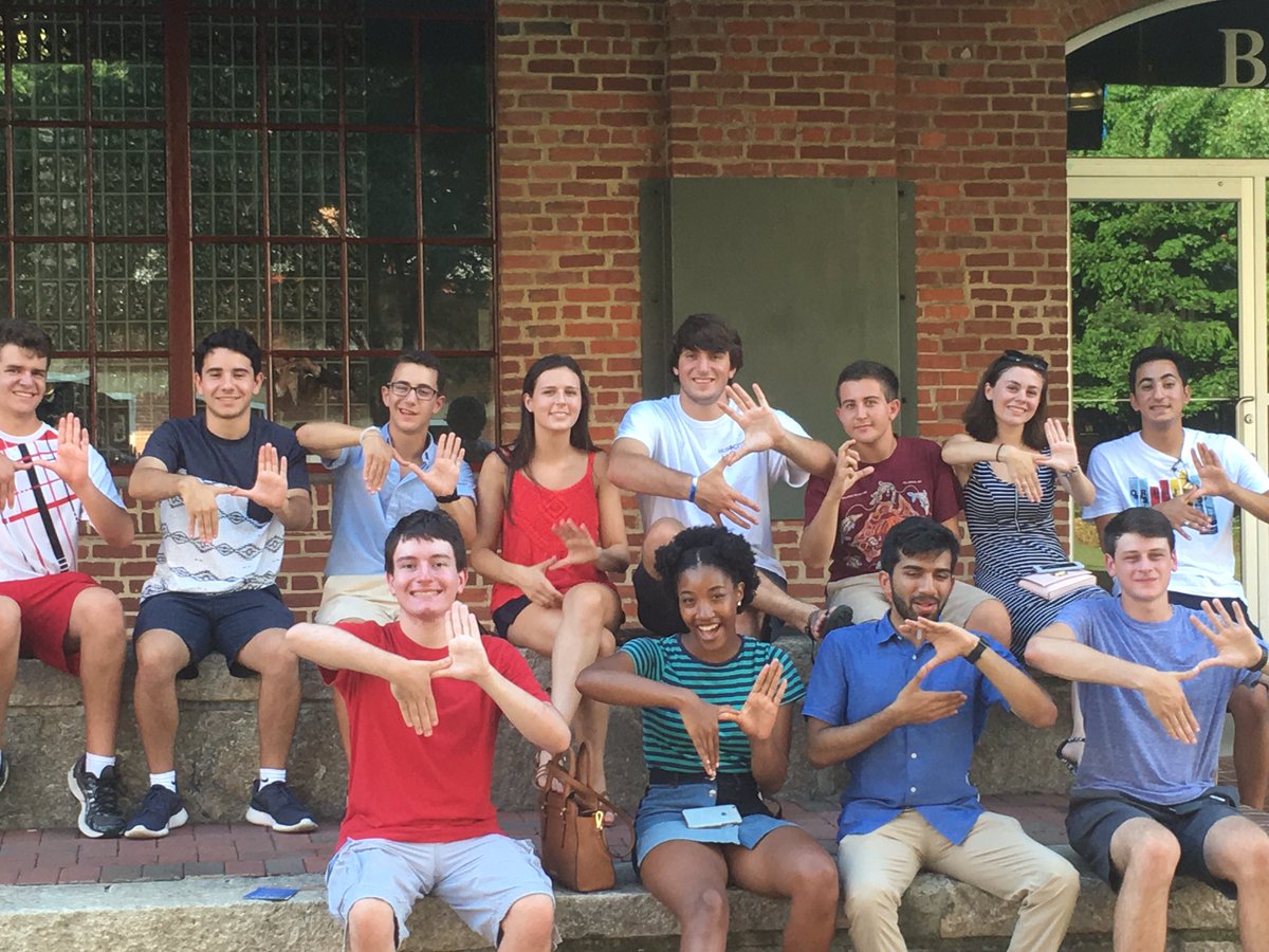 Too cool for the heat!!! Even on a hot #Durham pm, the newest <a href="/DukeStudents/">Duke Students</a> are ready for some <a href="/DurhamBulls/">Durham Bulls</a> bball!