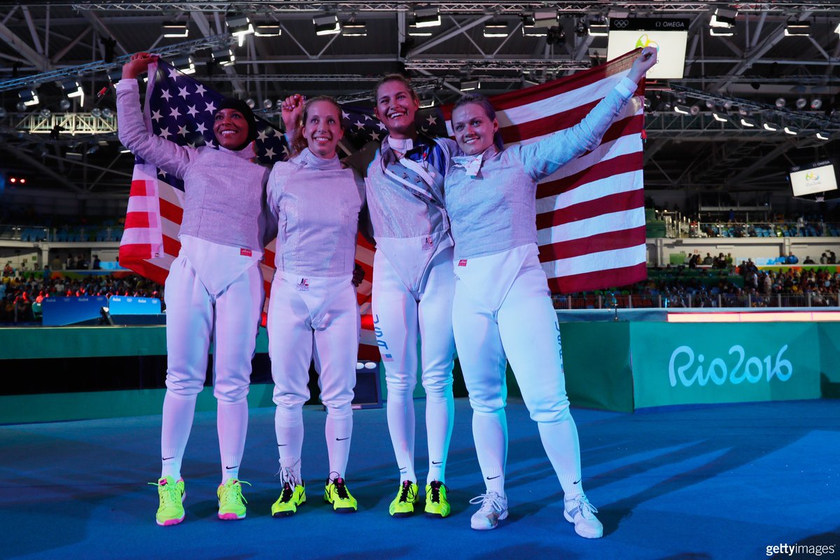 StJohnsFencing's tweet photo. A remarkable #Rio2016 as another Johnnie @DagaUSAFencing earns an Olympic medal: https://t.co/2YjOnTcjje #RedinRio https://t.co/X72lB4edkY
