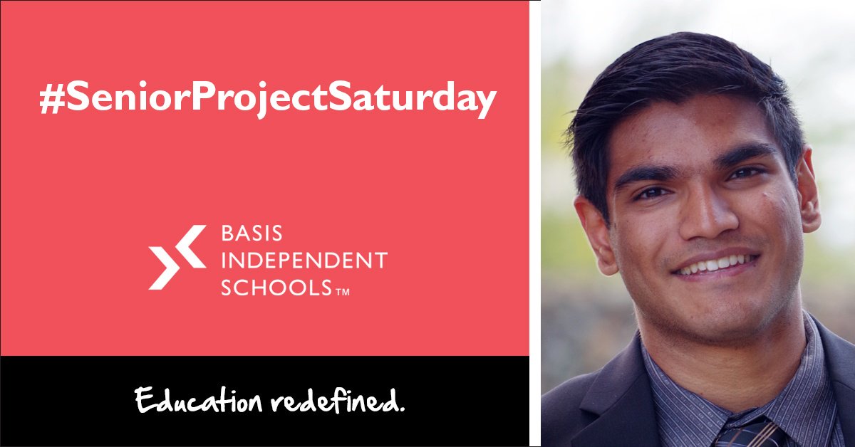 BASISIndSV's tweet photo. #SeniorProjectSaturday - Sammy Kanungo, Class of 2016 from @BASISPeoria https://t.co/tJSGVOF5WC by @BASISIndSV https://t.co/MemH7Owk2c