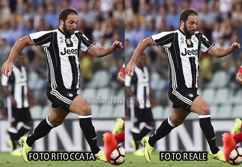 Tutto ciò che volete su #Higuain, ma spacciare fotomontaggi per "notizie" mi sembra assurdo e poco professionale.