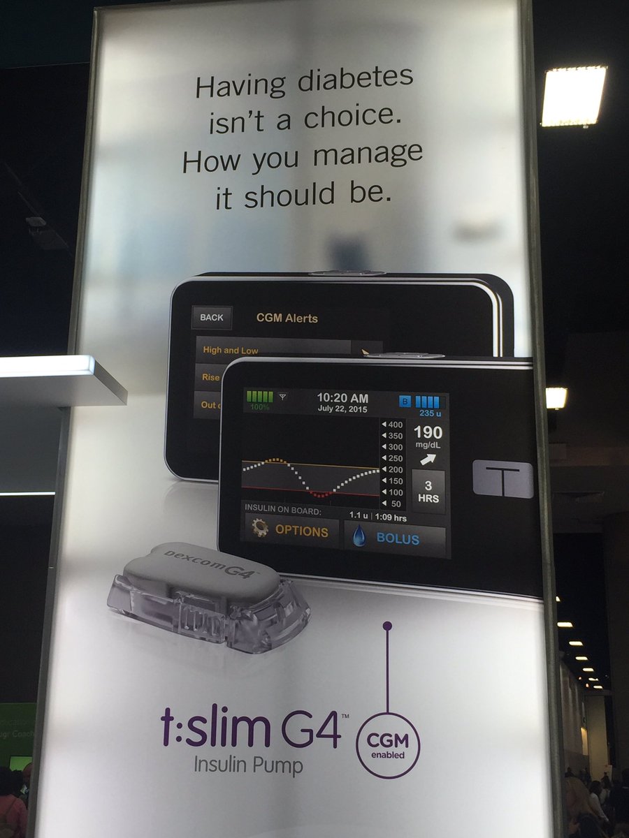 JWeddingPE's tweet image. Loving the new @TandemDiabetes t:slim signage at #AADE16.