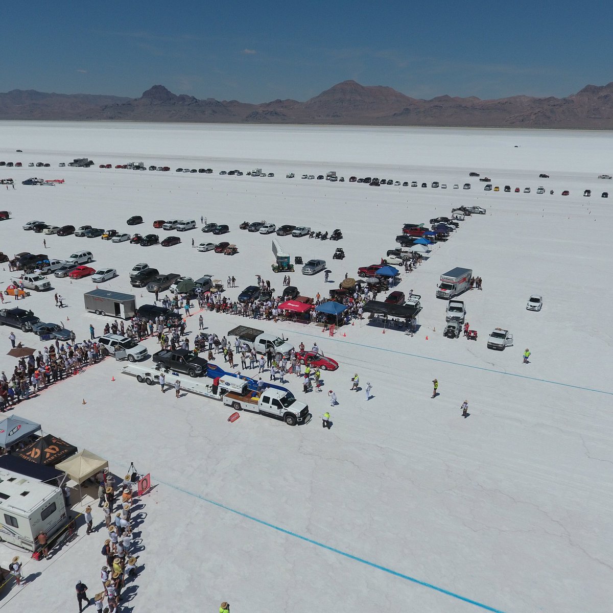thompsonlsr's tweet photo. The view from above the starting line. #thompsonlsr #dannythompson #challenger2 #speedweek2016 #mickeythompsontires https://t.co/MKjXKkiA0Z