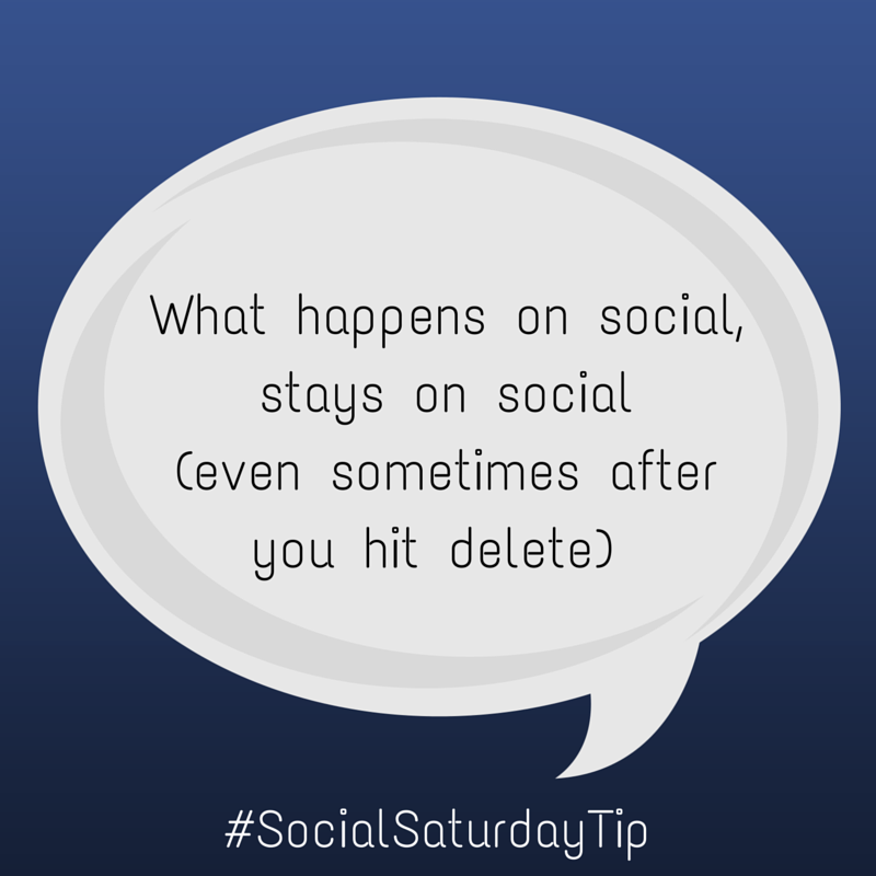 Marketing4Actor's tweet photo. Remember: What happens on Social stays on Social (FOREVER)! #SocialSaturdayTip #Actorslife https://t.co/Zn7PCSuk9z