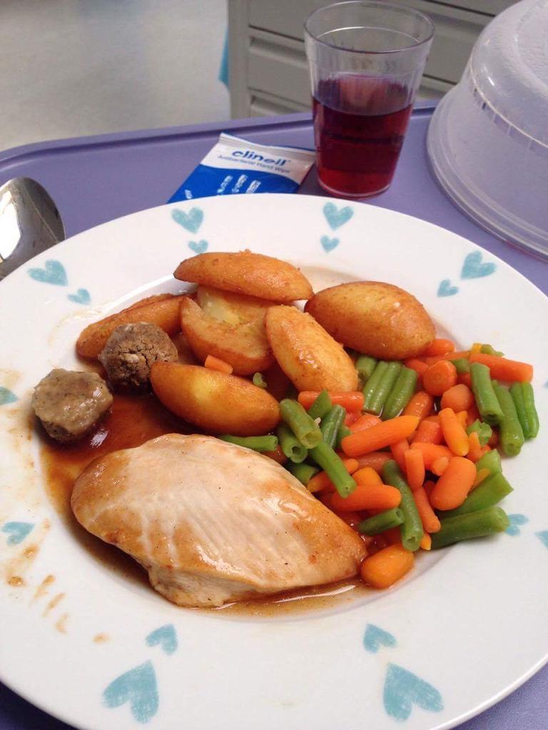 #hospitalfood #chickendinner