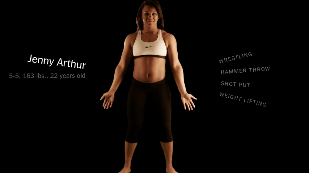 nytimes's tweet photo. These Olympic and Paralympic athletes showed us their bodies. Can you guess their sports? https://t.co/n8fsV8JFGc https://t.co/xFsetoo1z1