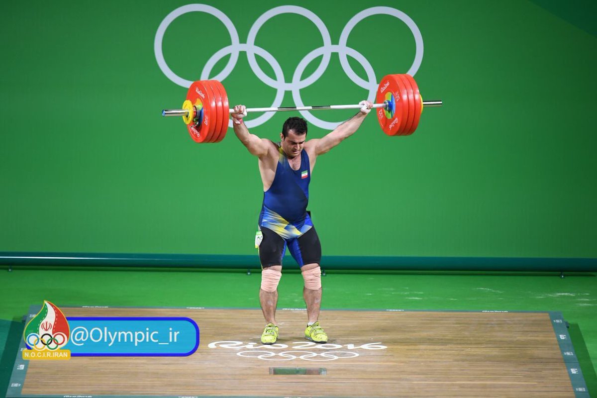 Iran_Style's tweet photo. #BRAVO! #SohrabMoradi from #Lenjan wins the 2nd #Gold 4 #Iran! @Olympic_ir #Rio2016  #Olympics  #IRI  #weightlifting https://t.co/9HnCWUpaNw