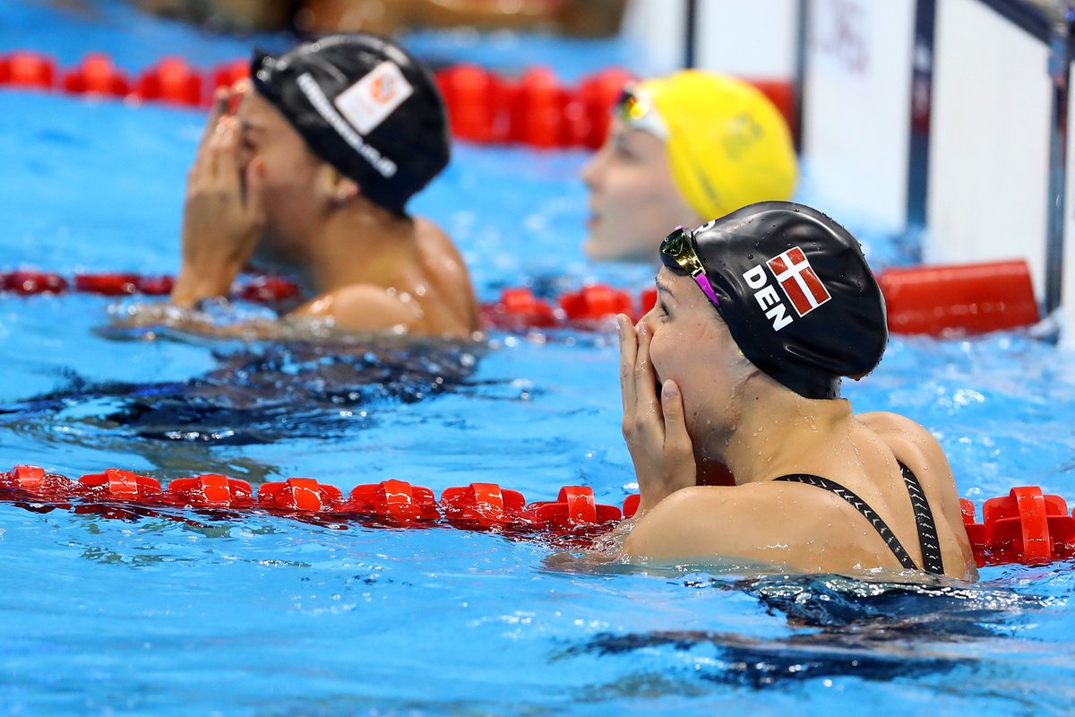 Pernille Blume (#DEN) wins women's 50m free with a time of 24.07! Congratulations! #Olympics #Swimming