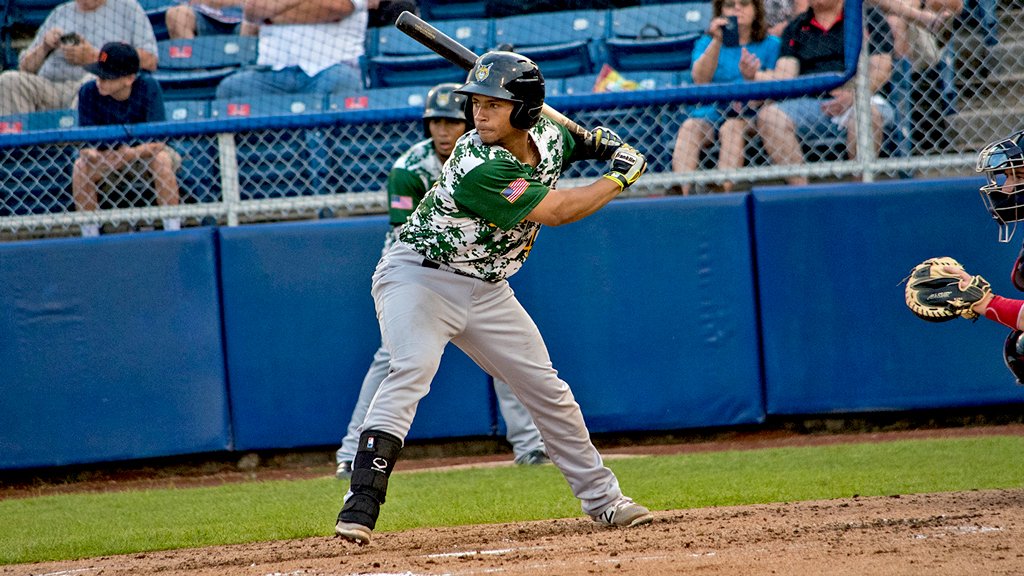 MLB's tweet photo. The incredible hitting streak ends at 49 for @Indians No. 4 prospect Francisco Mejia. https://t.co/vKoaP0afwa https://t.co/uehkYKt1aB