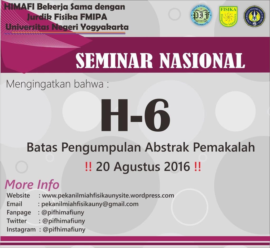 pifhimafiuny's tweet photo. @himafisikauny selamat pagi generasi muda, ayok segera daftar kan diri kalian https://t.co/xQh4dPOcGm