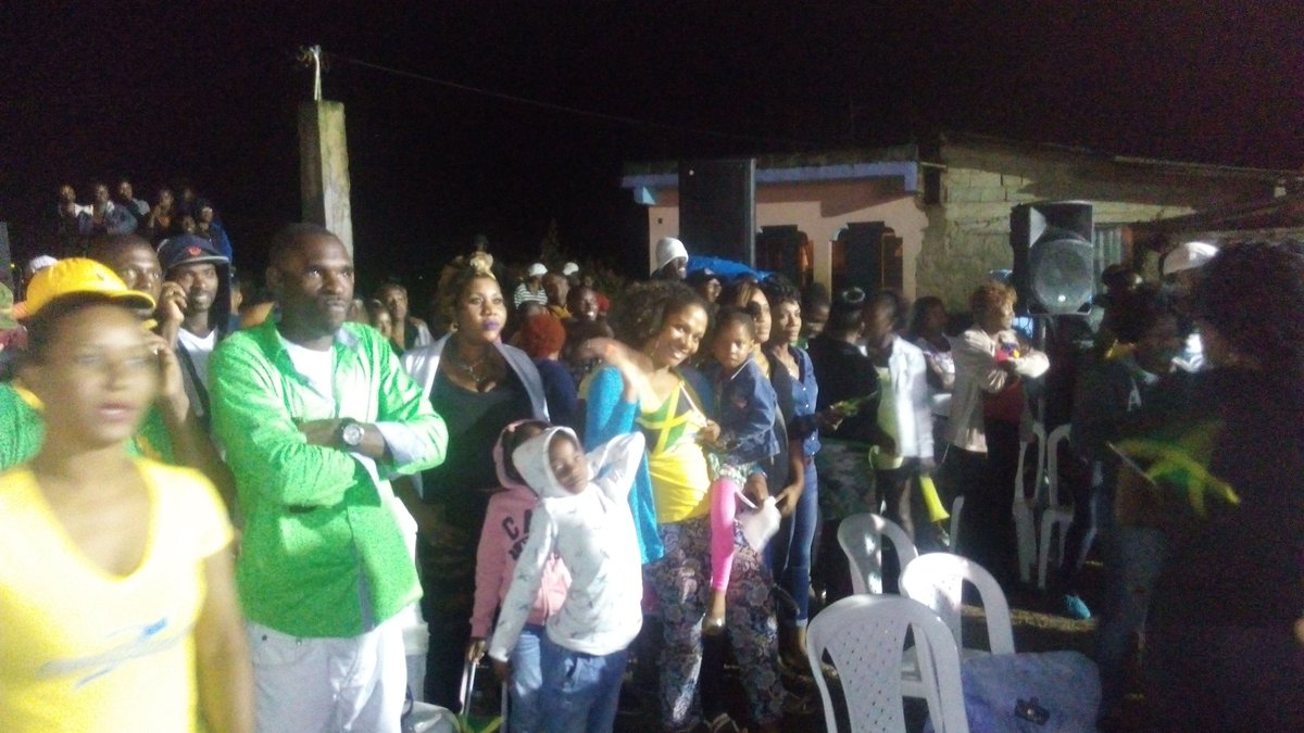ncbja's tweet photo. We're live in Banana Ground, proud home of Elaine Thompson #ncbja #excellenceja https://t.co/ocPkFpGLl6