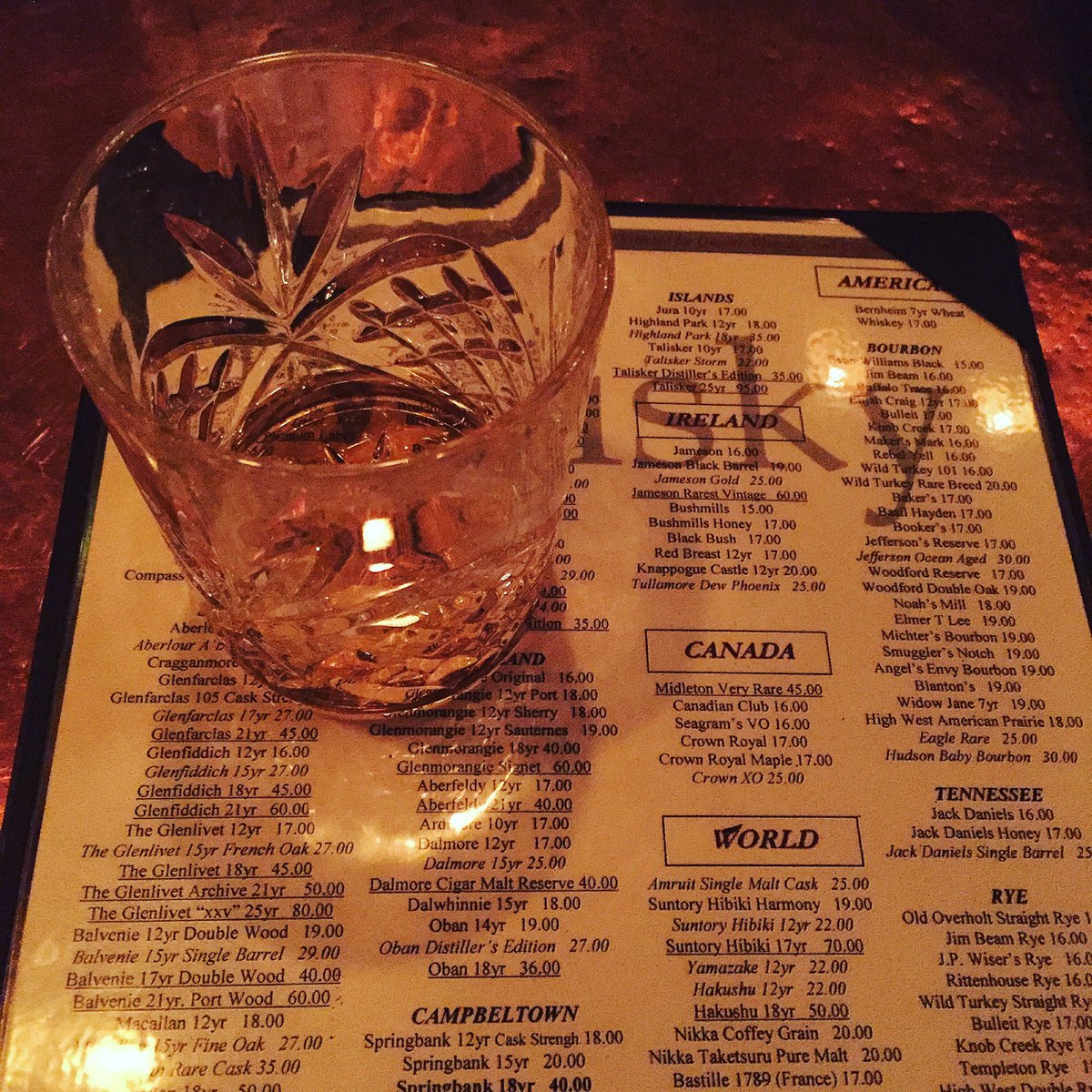 jerodeking's tweet photo. Single Malt List #themacallan @TheMacallanES #whiskeysessions https://t.co/rxfLbWqHTu