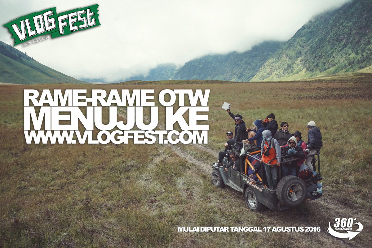 endanksoekamti's tweet image. Siap2 nonton film panjang berformat 360˚ pada 17 Agustus 2016  di vlogfest.com  #VlogFest #VlogFest2016