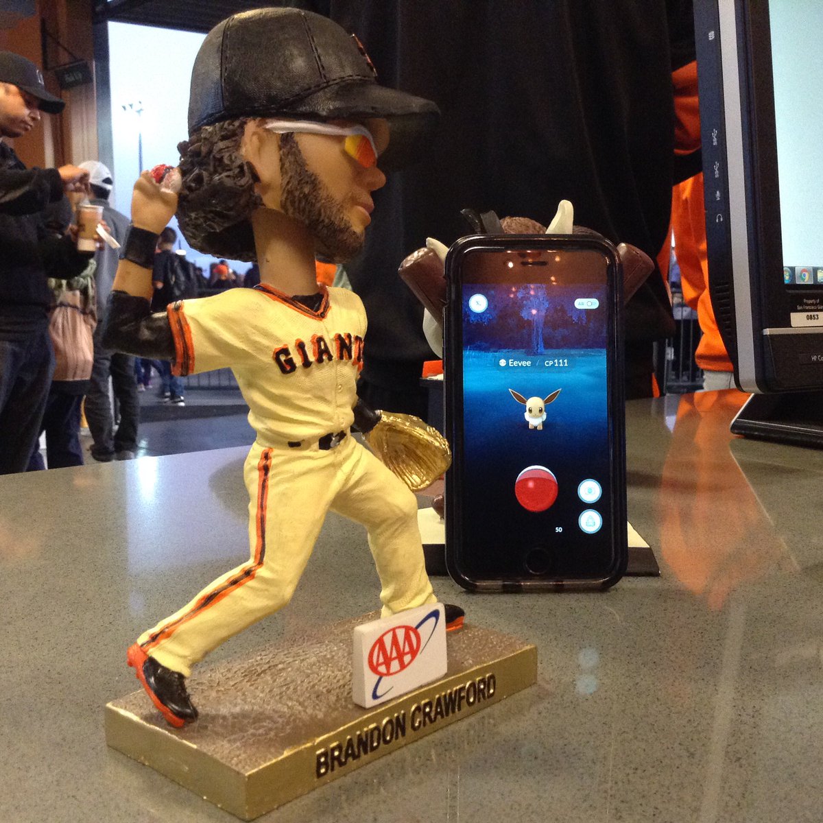 NotLouSeal's tweet photo. ICYMI: we also have a #SFGPoke contest on our Instagram right now! Winner picked in the top of the 9th. #SFGSocial https://t.co/FoyaNv0pPg