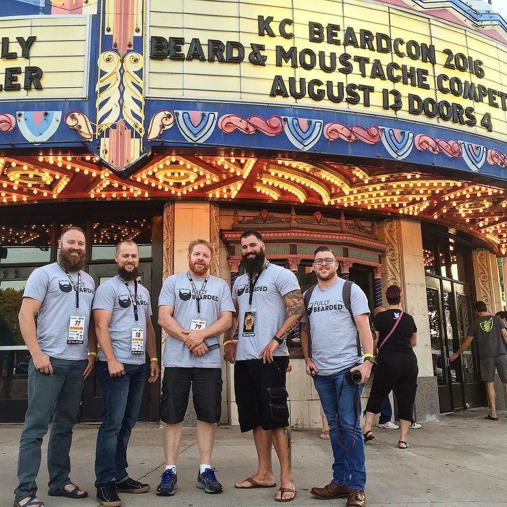fully_bearded's tweet photo. The #fully_bearded crew at #beardCon #kc Great time, great guys! https://t.co/T1CxQzbicH https://t.co/zO0xKrGaNf