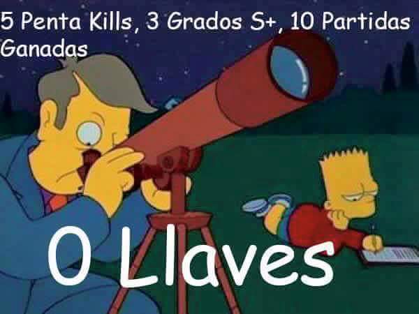 RandomLoLTweet's tweet image. Cuando no te tocan llaves. #LeagueOfLegends