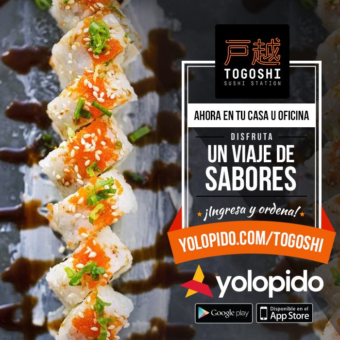 yolopido's tweet photo. Te llevamos sushi hasta donde estés. Ingresa aquí -> https://t.co/SIeglt3EkA #Bienvenidos #Yolopido #Deivery https://t.co/noH1b5EH3Q