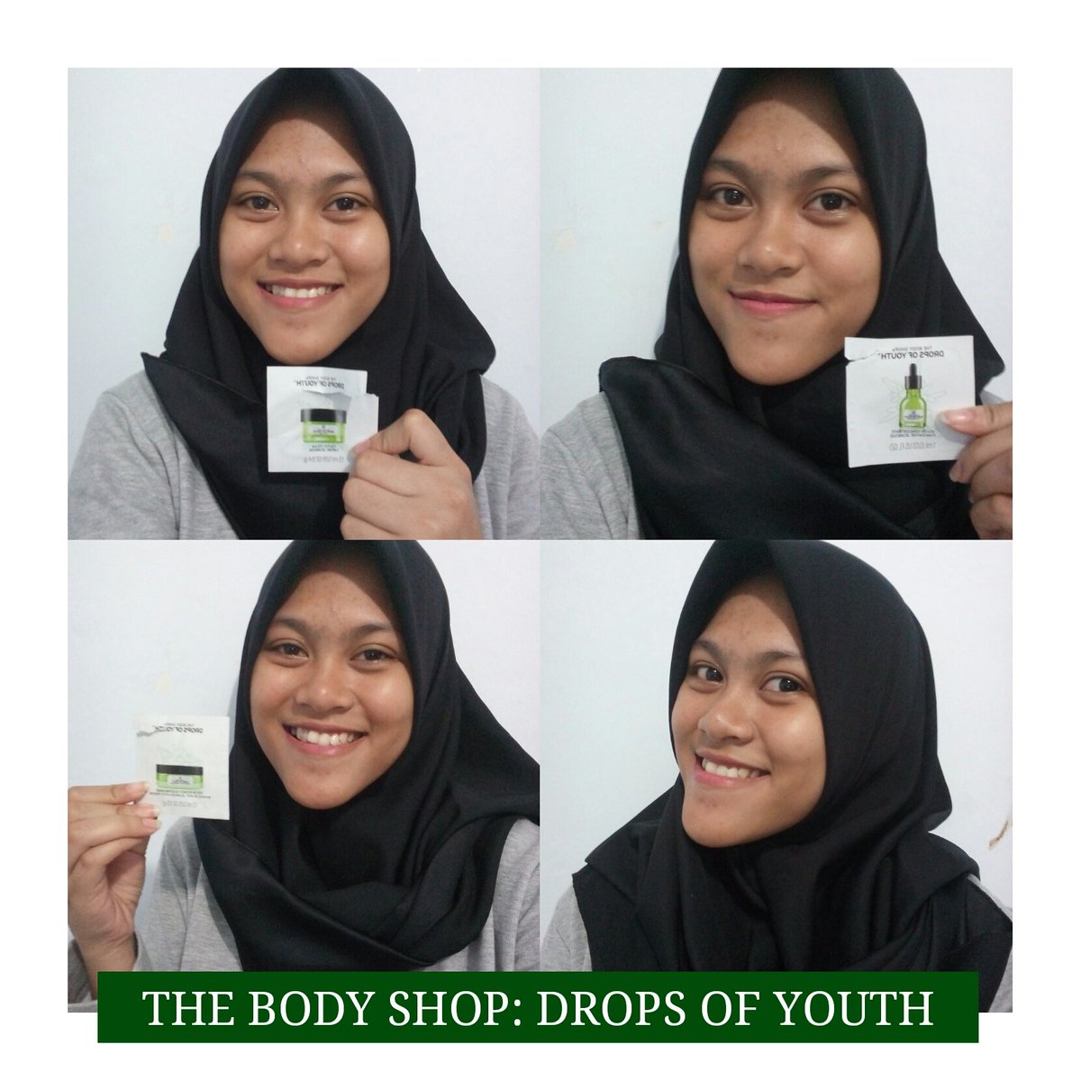 fauziahnadha's tweet photo. Thankyou, @TheBodyShopIndo! Berkat #MyDropsofYouth kulit muka jadi lebih terlihat cerah, lembut and bye acne marks! https://t.co/V9ZZYSi16L